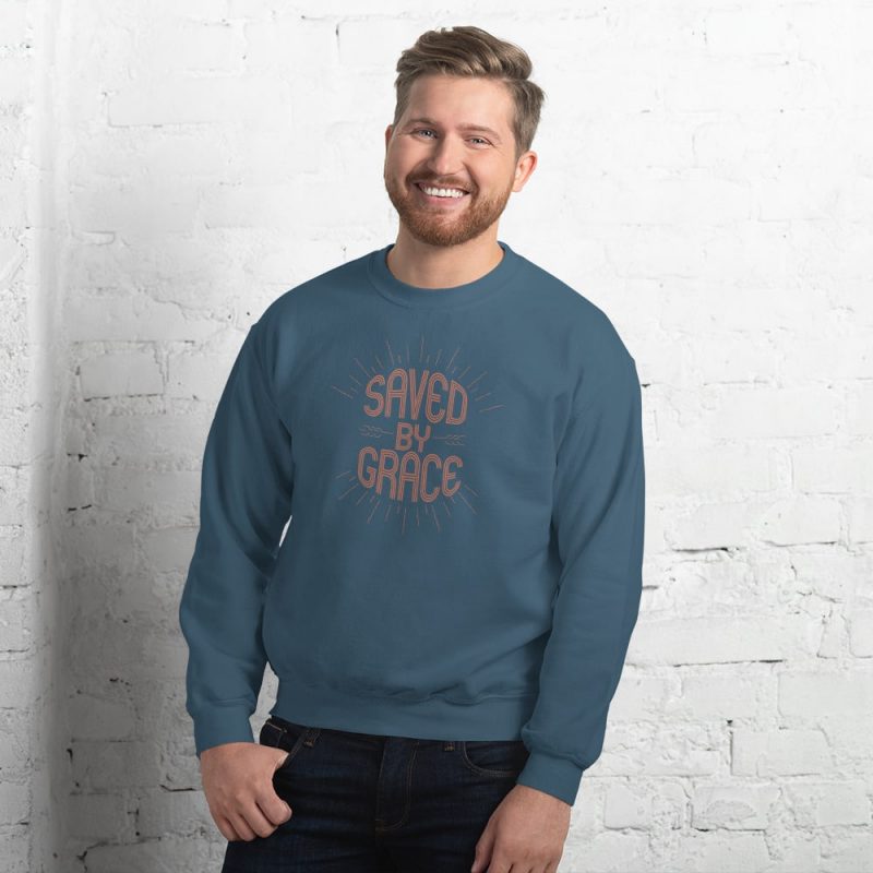 Saved by Grace Men’s Sweatshirt