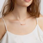 Beloved Engraved Bar Chain Necklace